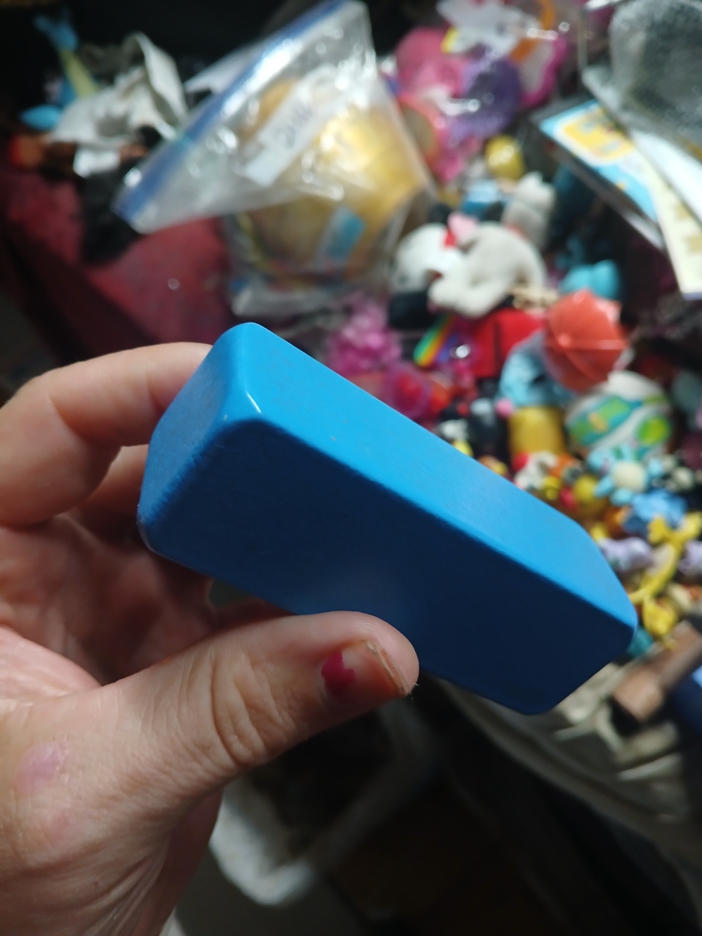 Blue Wooden Building Block for Creative Play